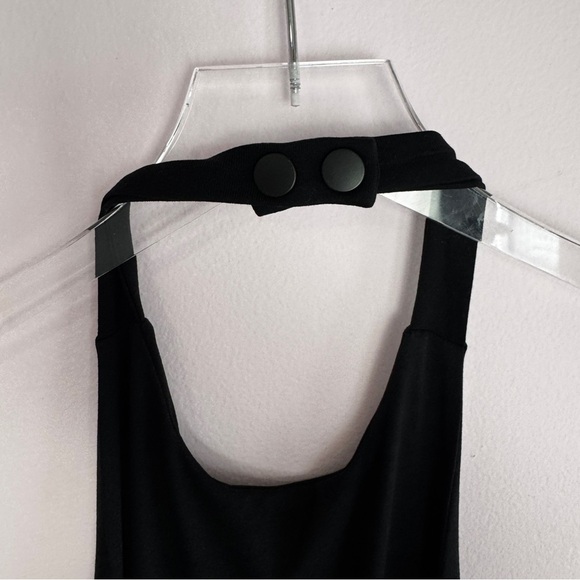 Susana Monaco size XL High Neck Halter Maxi Dress Black Open Back Design - Picture 5 of 10